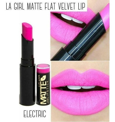 L.a Girl Matte Flat Velvet Labial En Barra + Gloss Electric