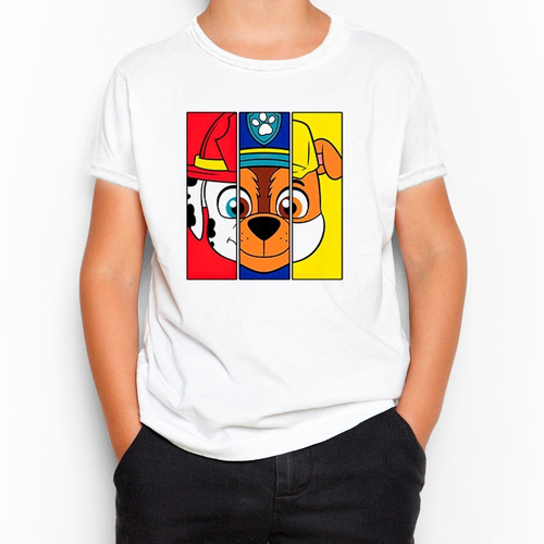 Remera Niño Niña- Paw Patrol- Patrulla Canina- Sublimadas