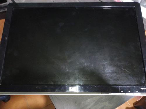 Monitor Hp Sin Base Enciende Pero No Funciona Leer !!! Gris Y Negro (Usado)