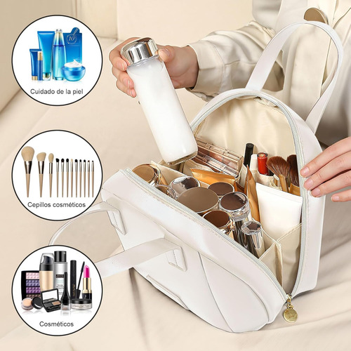 Bolso Neceser Para Maquillaje Con Divisiones Portátil