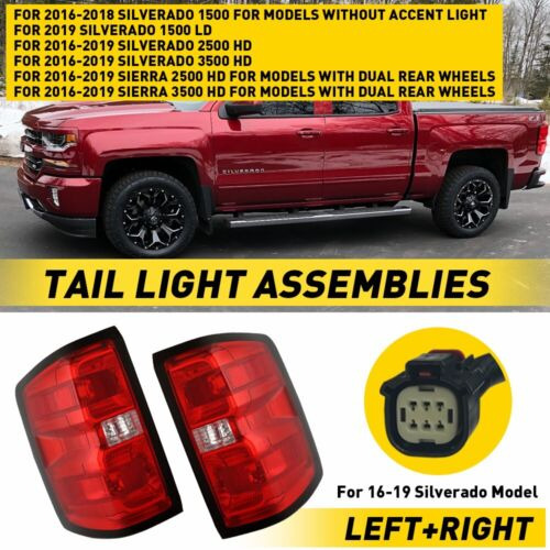 2pcs For 2012 2013 2014 Honda Crv Red Tail Light Brake L Aab