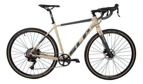 Bicicleta Slp Gravel Monoplato 11v Frenos A Disco Rodado 28 Color Beige Tamaño Del Cuadro 52