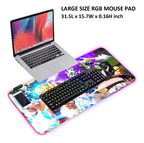 Rgb Anime Mouse Pad Z Custom Mousepad,alfombrilla De Rató...