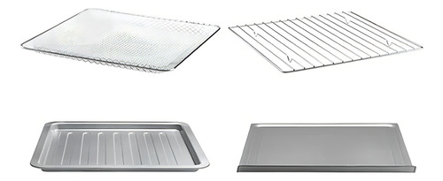 Freidora De Aire Gourmia Gtf2440 Horno Tostador 19 En 1 Colo Plateado