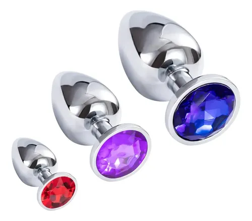 Plug Anal Acero Anal Dilatadores Anales Strass Rub Redondo Talle S Small |  MercadoLibre