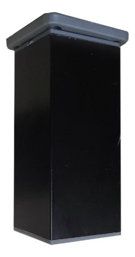 Pata Cuadrada 100mm Aluminio Negra 40x40 Regulable