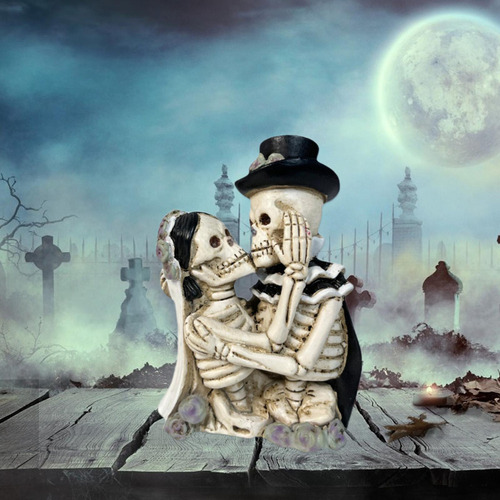 A Calavera Decorativa De Halloween En Forma De Calavera De