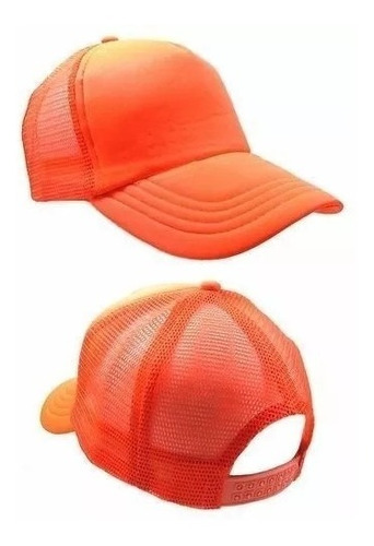 12 Gorras Cap Trucker Fluo+ 12 Anteojos Retro Cotillon