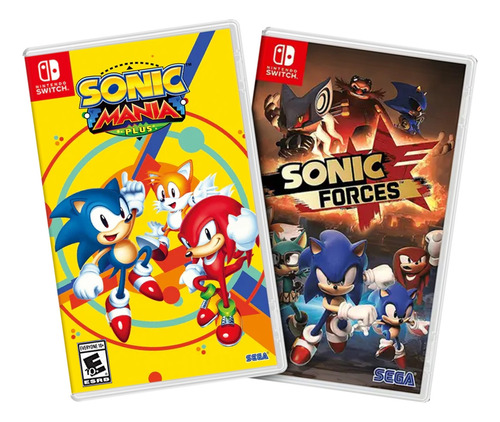 Combo Sonic Forces + Sonic Mania Switch Midia Fisica
