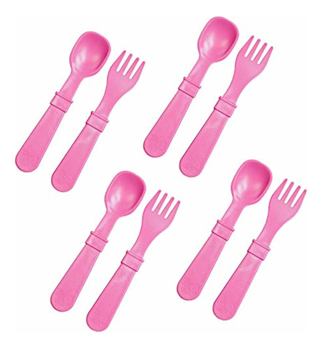 Re-play Made In Usa | 8pk Toddler Feeding Utensils Spoon An.