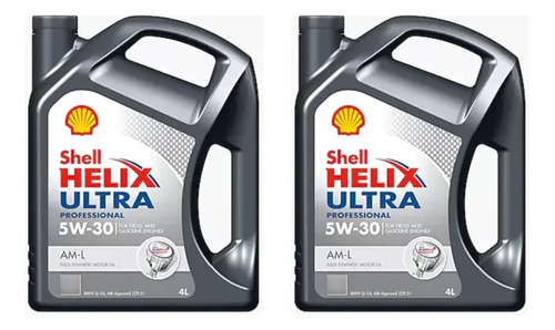 Aceite Shell Helix Ultra Pro Am-l 5w30 Sintetico 4 L X2un