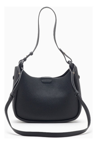 Cartera Cartera Mona 1 Hush Puppies De Mujer Acabado de los herrajes Metálico Color Negro Correa de hombro Negro Diseño de la tela Lisa