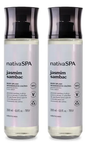 Body Splash Nativa Spa  Jasmim Sambac 200ml (2 Itens)