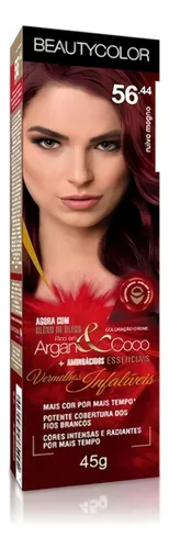 Tintura Individual Beautycolor Argan&Coco Bautycolor tom ruivo mogno 56.44