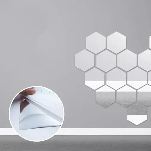- Láminas De Espejo Flexibles Autoadhesivas De Plástico
