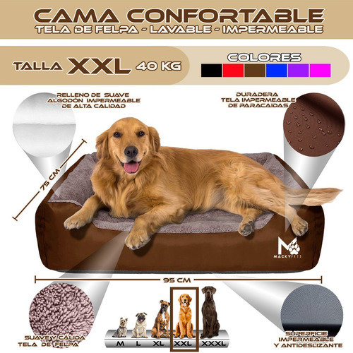 Imagen 3 de 9 de Super Combo / Cama Para Perros 2xl + Pechera Xl + Paseador