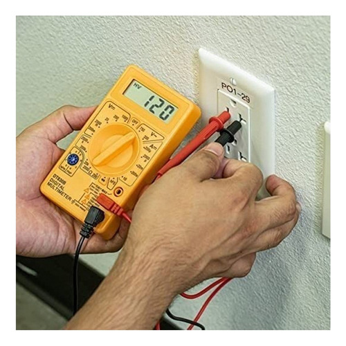 Kit Multímetro Dt830d Ac Dc + Cautín 60w Soldador Con Puntas