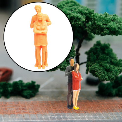 1/64 Figuras Sin Pintar Modelo Pareja Diseño 1/64 Estilo C