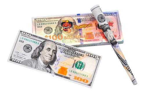 Imagen 1 de 6 de Papel Para Armar Dolar 110mm Sedas Billetes King Size