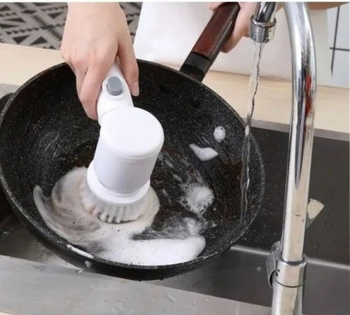Cepillo Giratorio Eléctrico Para Limpieza De Cocina Y Baño