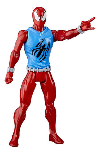 Hasbromarvel Figura De Acción Scarlet Spiderman Titan Hero