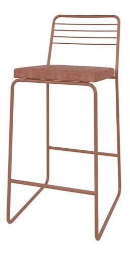 Taburete Hudson Oro Envejecido