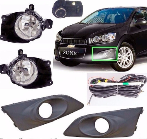 Kit Faros De Niebla Chevrolet Sonic De 2012 Al 2016