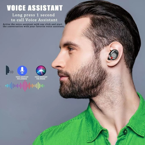 Auriculares Intrauditivos Inalámbricos F9 Fingerprint Touch
