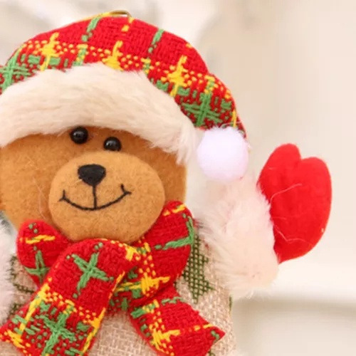 8 Peças De Boneca De Pelúcia Penduradas Em Decorações De Árv