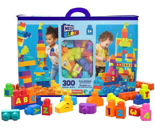 Mega Bloks Construcción Fisher Price 300 Blokcs Bolsa Enorme