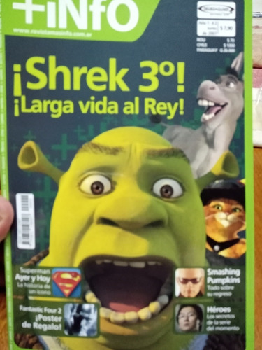 Revista + Info , Argentina Junio Del 2007 ,cine ,tv ,cómic .