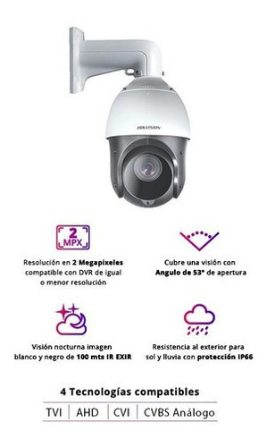 Camara Domo Ptz Turbohd 1080p 100 Mts Ultra Baja Iluminación