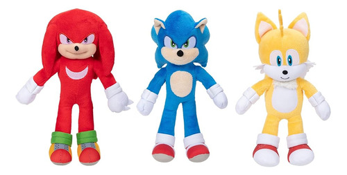 Sonic The Hedgehog 2 9-inch Plush Juguete Coleccionable 3-pa