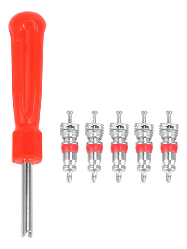 Neumático Tool Demonte Valve + 5 Válvulas Para Coche Y Bicic