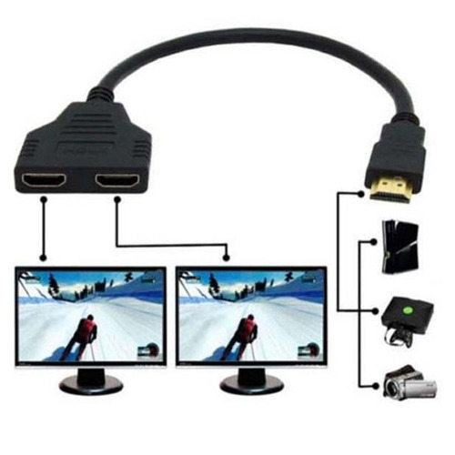 Cable Hdmi Splitter A 2 Hdmi 30 Centímetros 