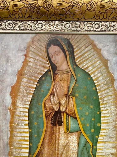 Imagen 7 de 10 de Cuadro De La Virgen De Guadalupe Replica Marco De Rosas