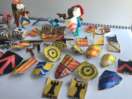 Playmobil - Set De Armaduras Y Accesorios Artesanales A Mano (Usado)