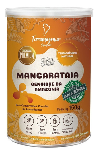 Mangarataia Gengibre Da Amazônia em pó premium 150gr