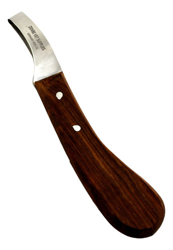 Cuchilla De Ojillo Grande Para Cascos (herrar ) Mango Madera Plateado