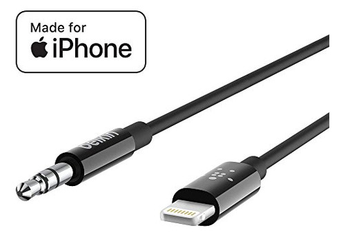 Cable De Audio Belkin Av10172bt03-blk De 3,5 Mm Con Lightnin