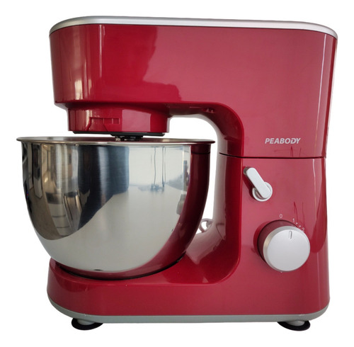 Batidora Planetaria Peabody Bm102 1000w 4lt 6vel Color Rojo Frecuencia 50 Hz/60 Hz