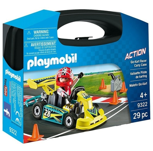 Playmobil 9322 Valija Action Auto Carrera Karting Mundomania