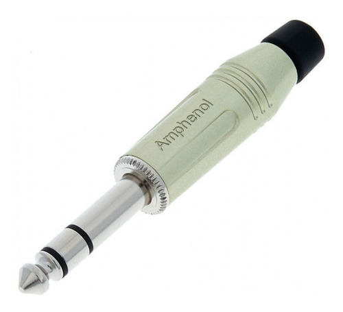 Ficha Conector Plug Stereo 1/4'' Amphenol Acps-gn Metal