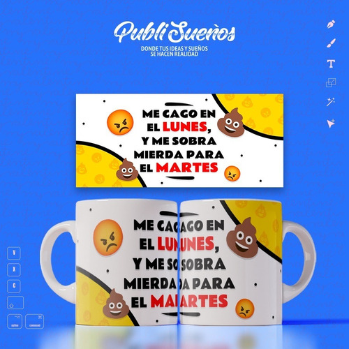 Imagen 5 de 10 de Plantillas Odio Los Lunes / Cod0136