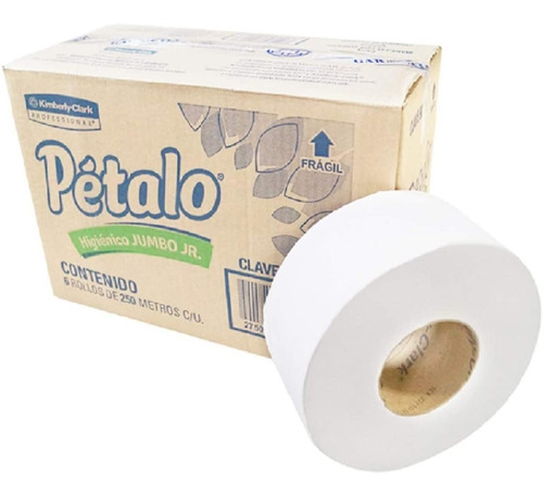 Papel Higiénico Pétalo En Bobina 6 Rollos C/250 Mts (90553)