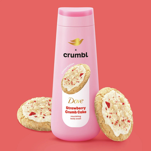Bodywash Crumbl Dove Strawberry Crumb Cake 20 Oz Strawberry Crumb Cake