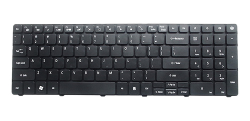 Negro Nos Teclado Para Gateway Nv53a Nv59a Nv55c Nv73a Nv79c