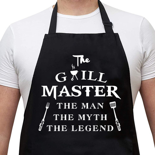 Funny Bbq Black Adjustable Kitchen Cooking Chef Aprons For M