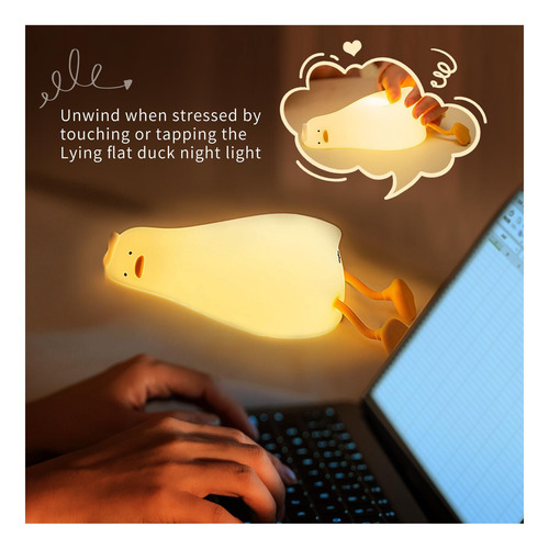 Luz De La Noche De Pato Plano Led Led Led, Luz Nocturna De 3