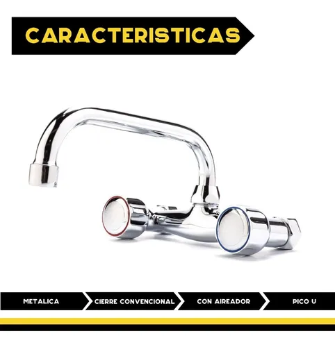 Canilla mezcladora pared exterior hotsell